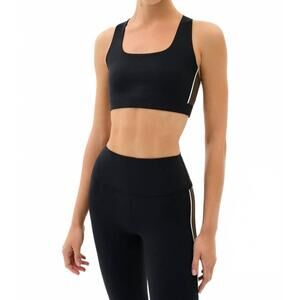 NEW SPLITS59 lexi rigor bra in black/dark chocolate